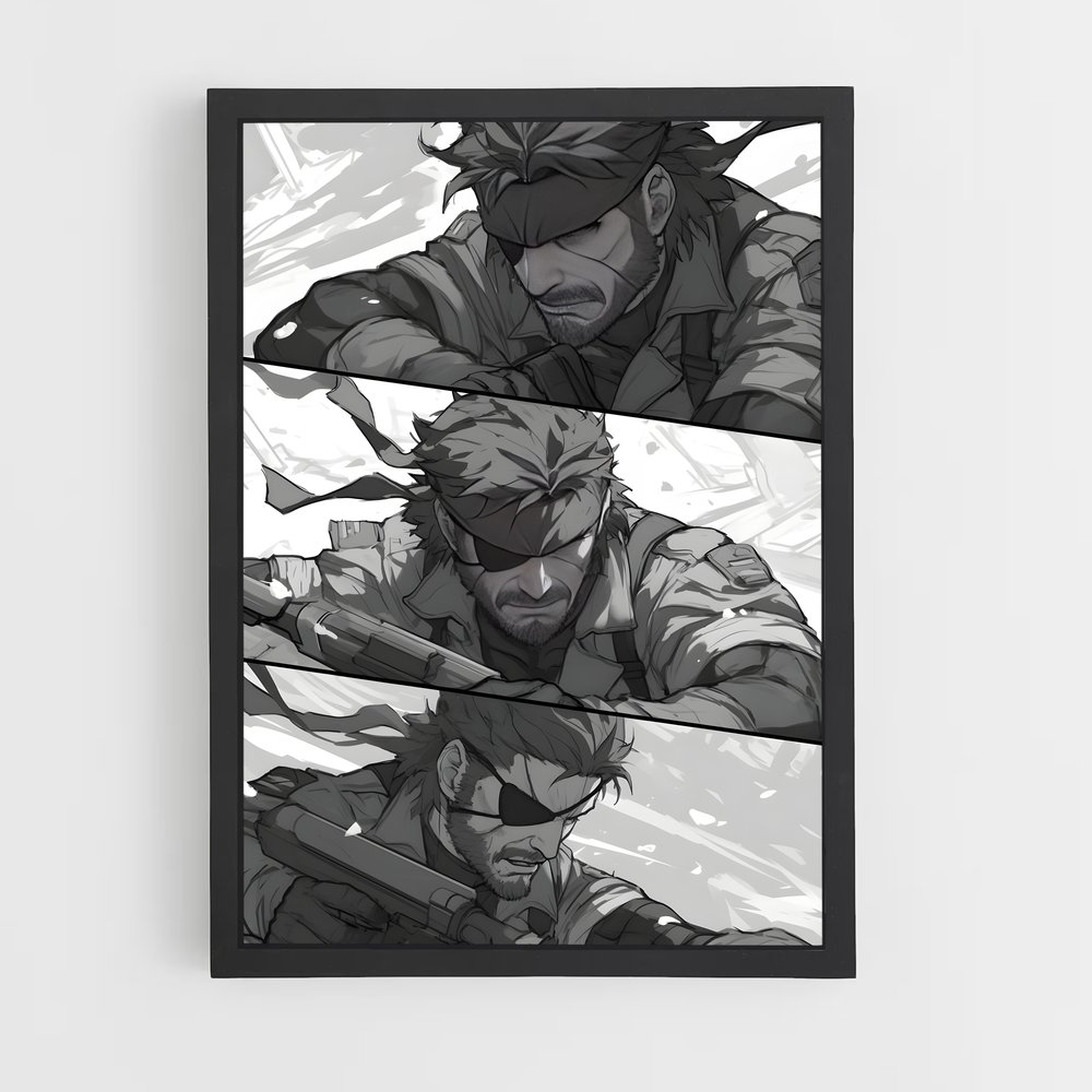 Poster L'Art de l'Évasion – affiche Metal gear solid (vue 2)